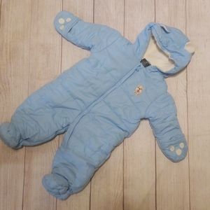 Light blue baby snowsuit